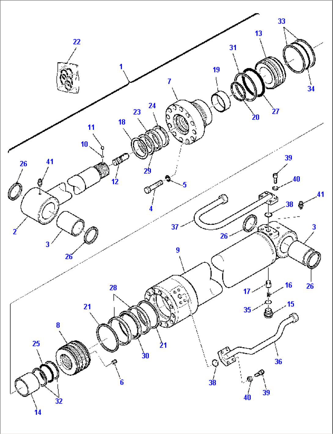 ARM CYLINDER (FOR 2-PIECE BOOM)