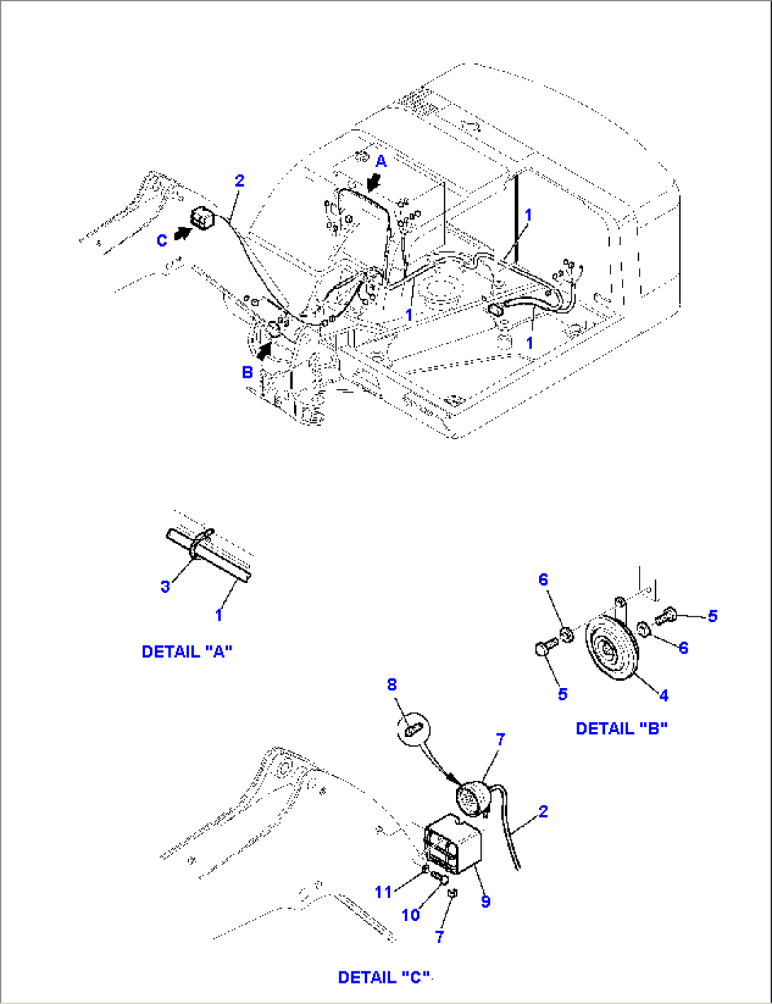 ELECTRICAL SYSTEM (LIGHT AND SERVICE LINE) (1/2)