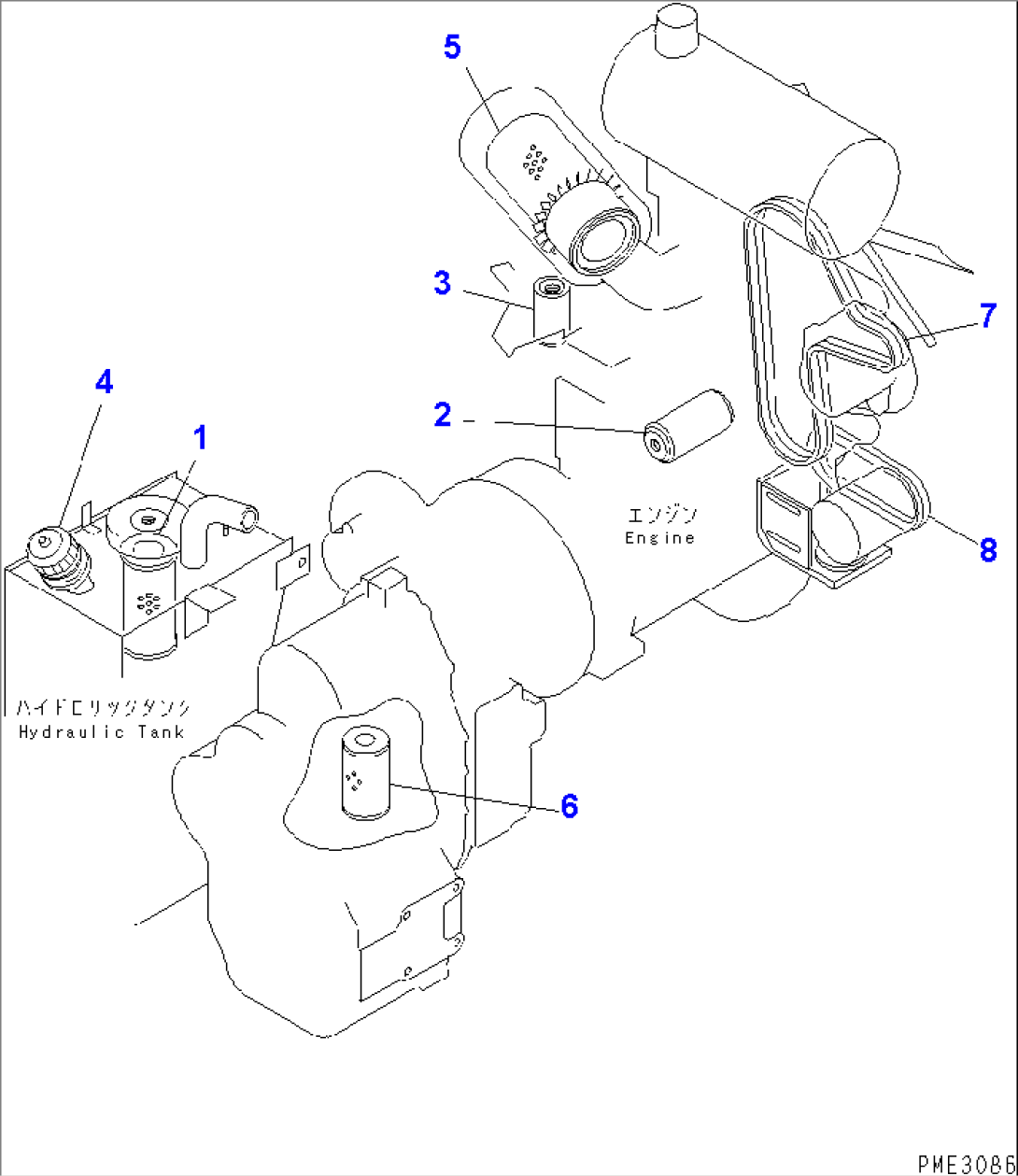 ELEMENT AND V-BELT