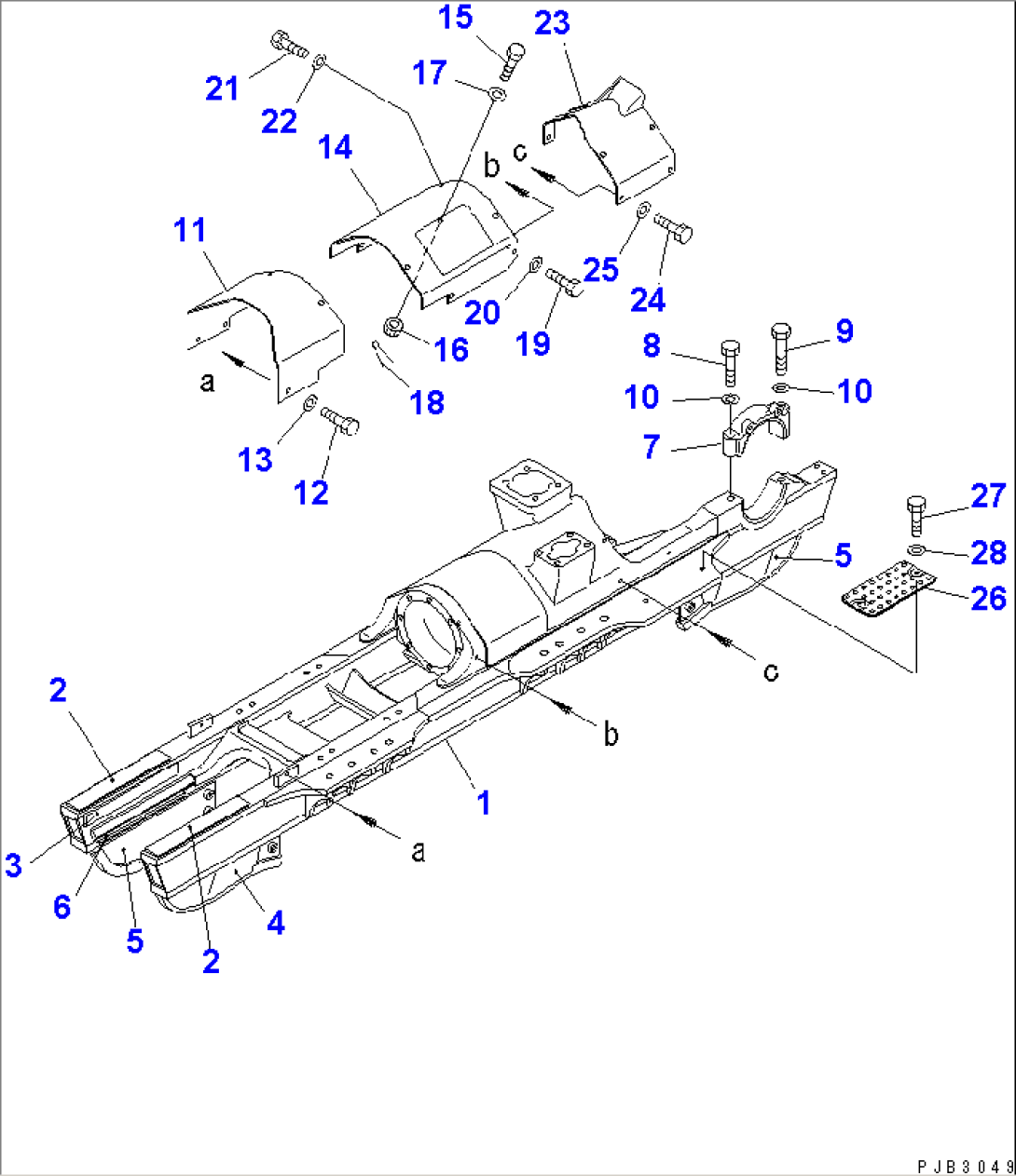 TRACK FRAME (L.H.)