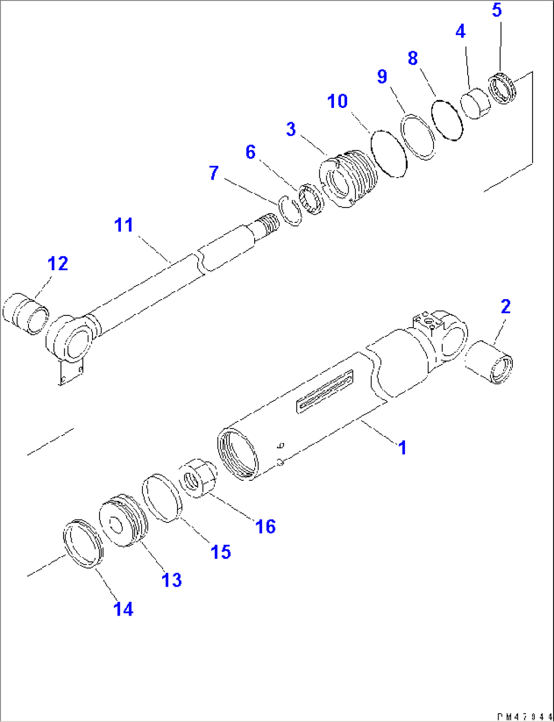 DUMP CYLINDER(#60001-)
