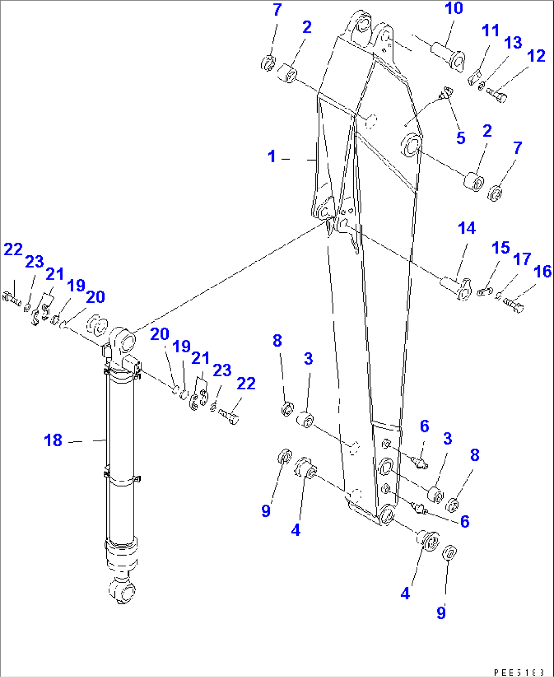 ARM (3.05M) (WITH HD BUCKET CYLINDER) (FOR COMPONENT)