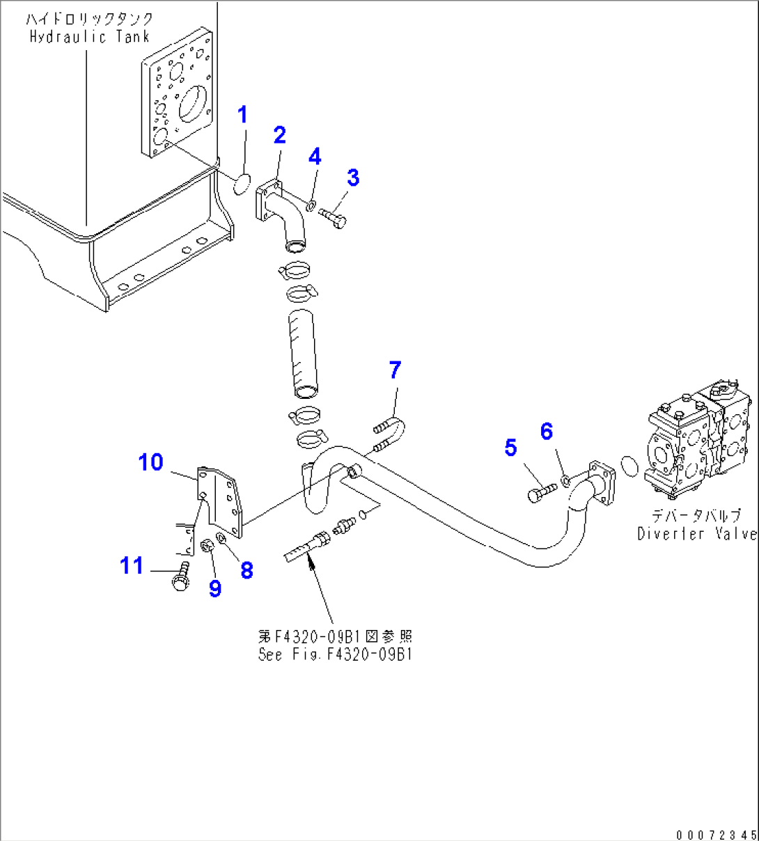 EMERGENCY STEERING PIPING (SUCTION PIPING) (-40ßC SPEC.)(#52406-)