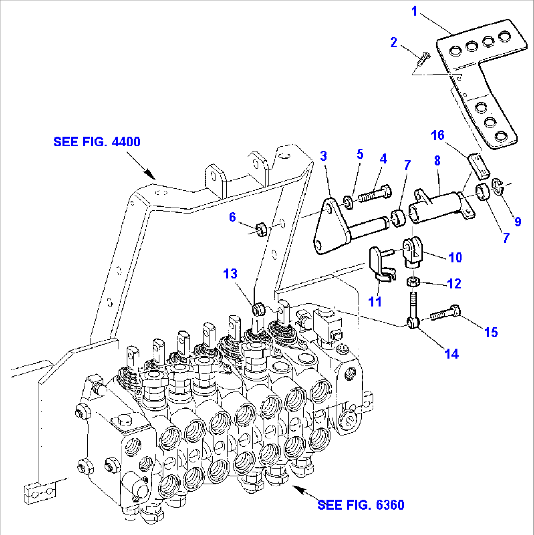 BACKHOE CONTROL PEDAL (RIGHT SIDE)