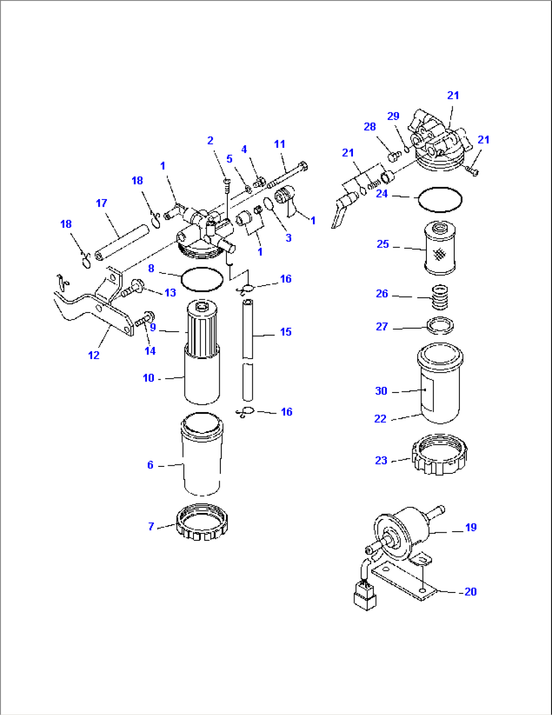 FUEL FILTER AND WATER SEPARATOR