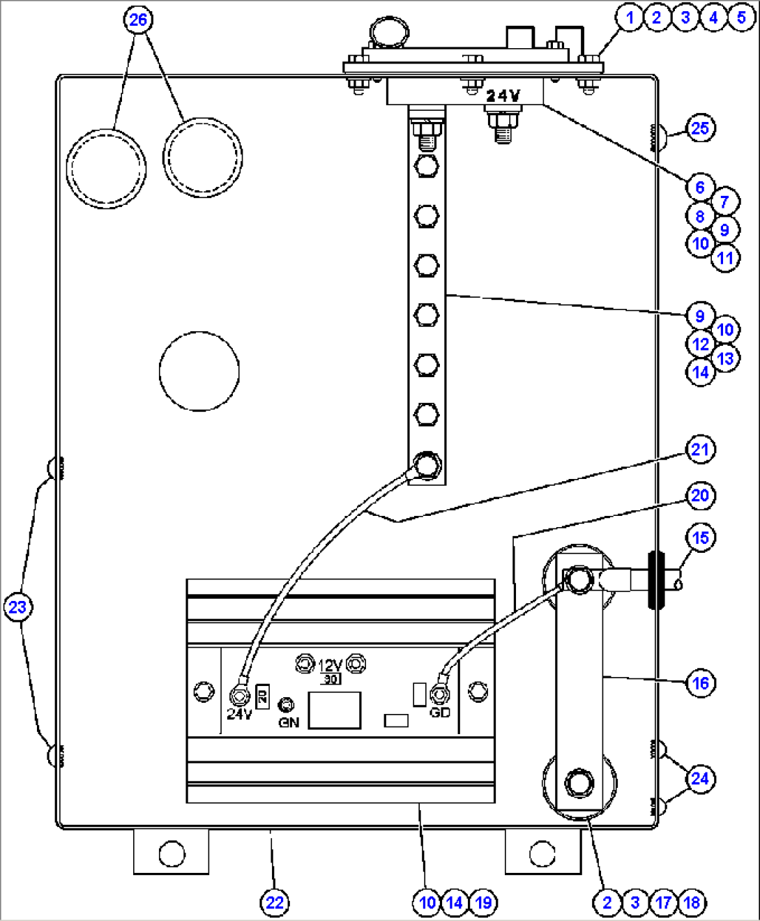 BATTERY DISCONNECT SWITCH BOX - 10
