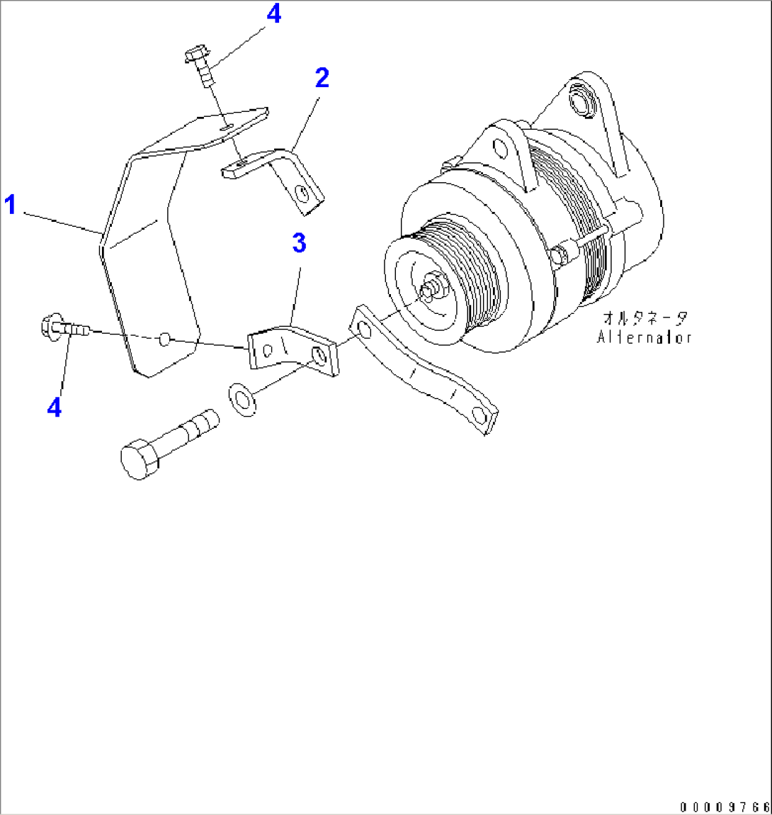 ALTERNATOR COVER (FOR 35A¤ 60A ALTERNATOR) (SANDY AND DUSTY SPEC.)(#26331373-)