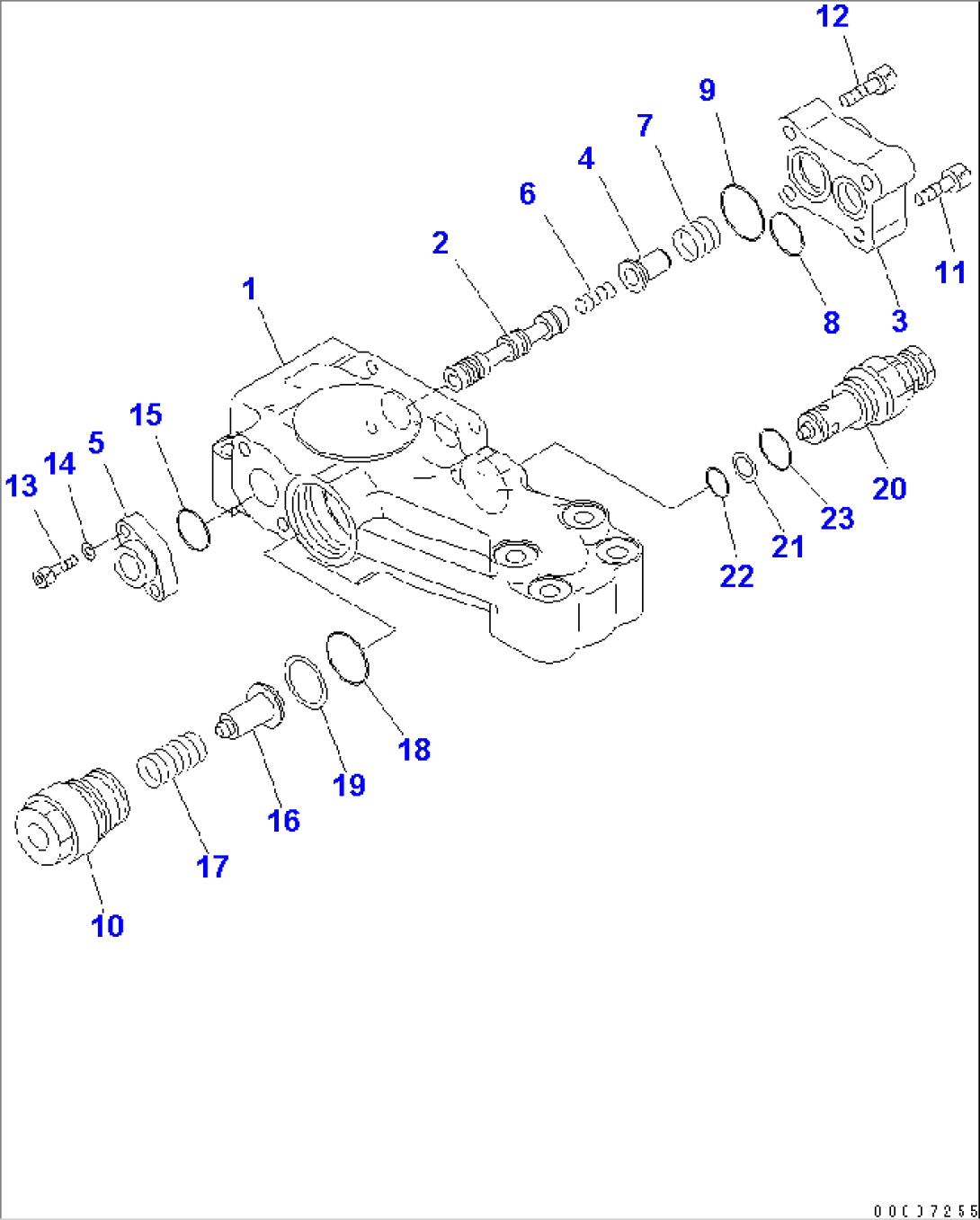 BURST VALVE R.H. (FOR BOOM CYLINDER)