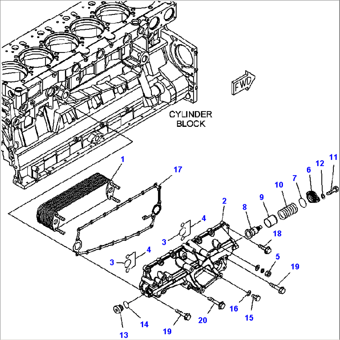 A3310-A4D7 OIL COOLER