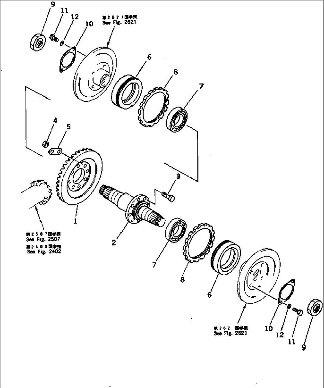BEVEL GEAR AND SHAFT