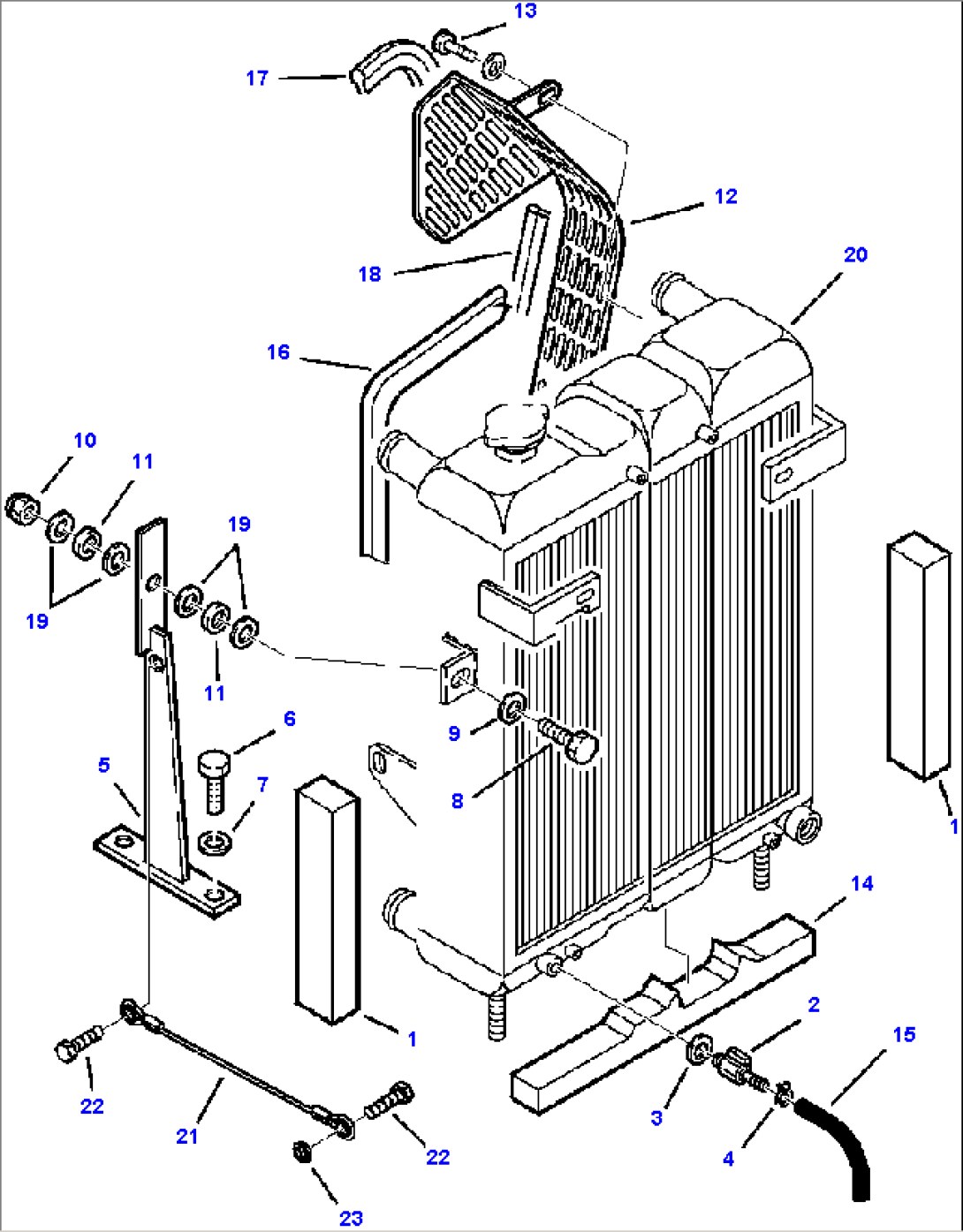 FIG. C1200-01A0 RADIATOR CONNECTIONS