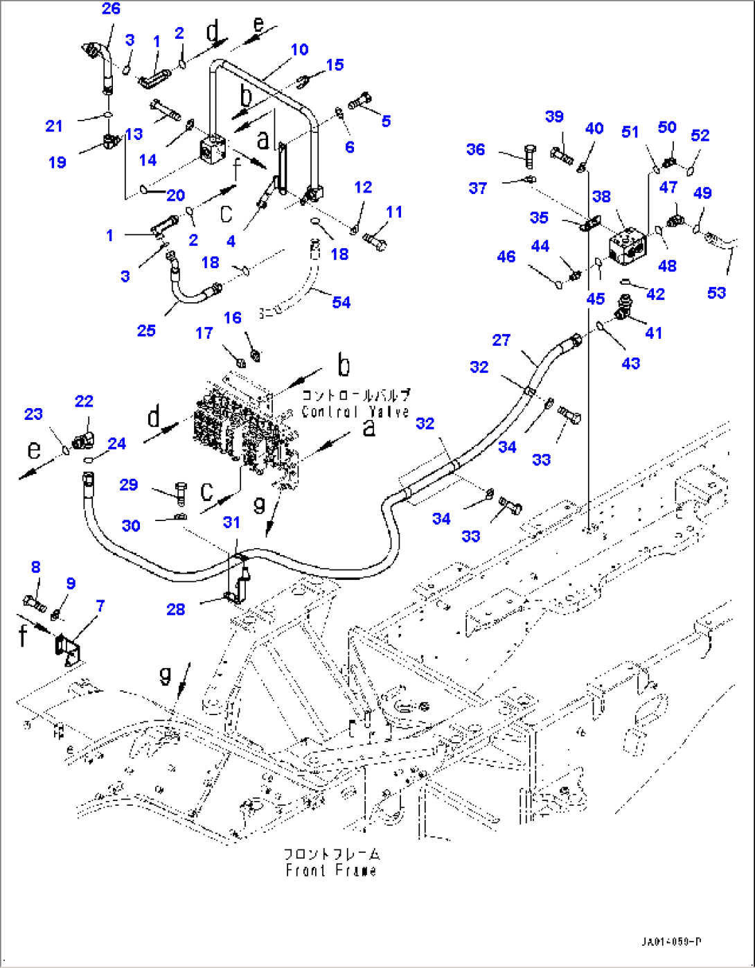 Hydraulic Piping, Return Piping (1/2) (#26001-)