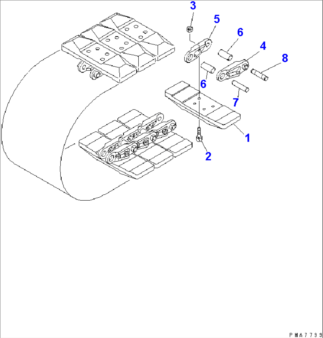 TRACK SHOE (ROAD LINER)