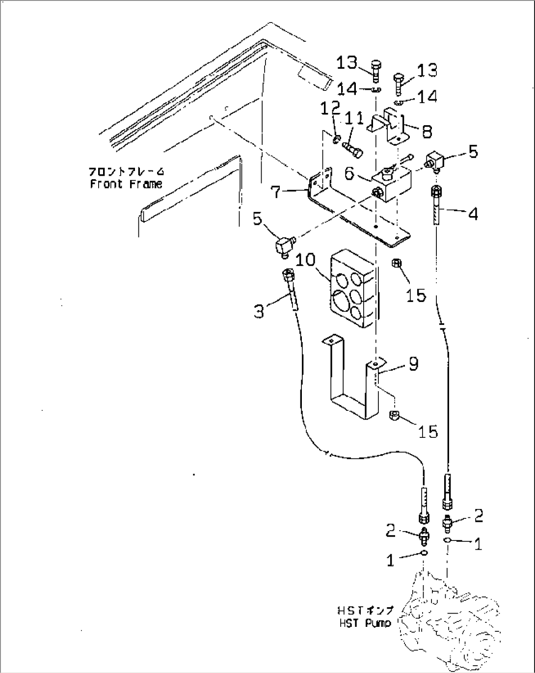 HYDRAULIC PIPING (BYPASS VALVE LINE)(#2701-)