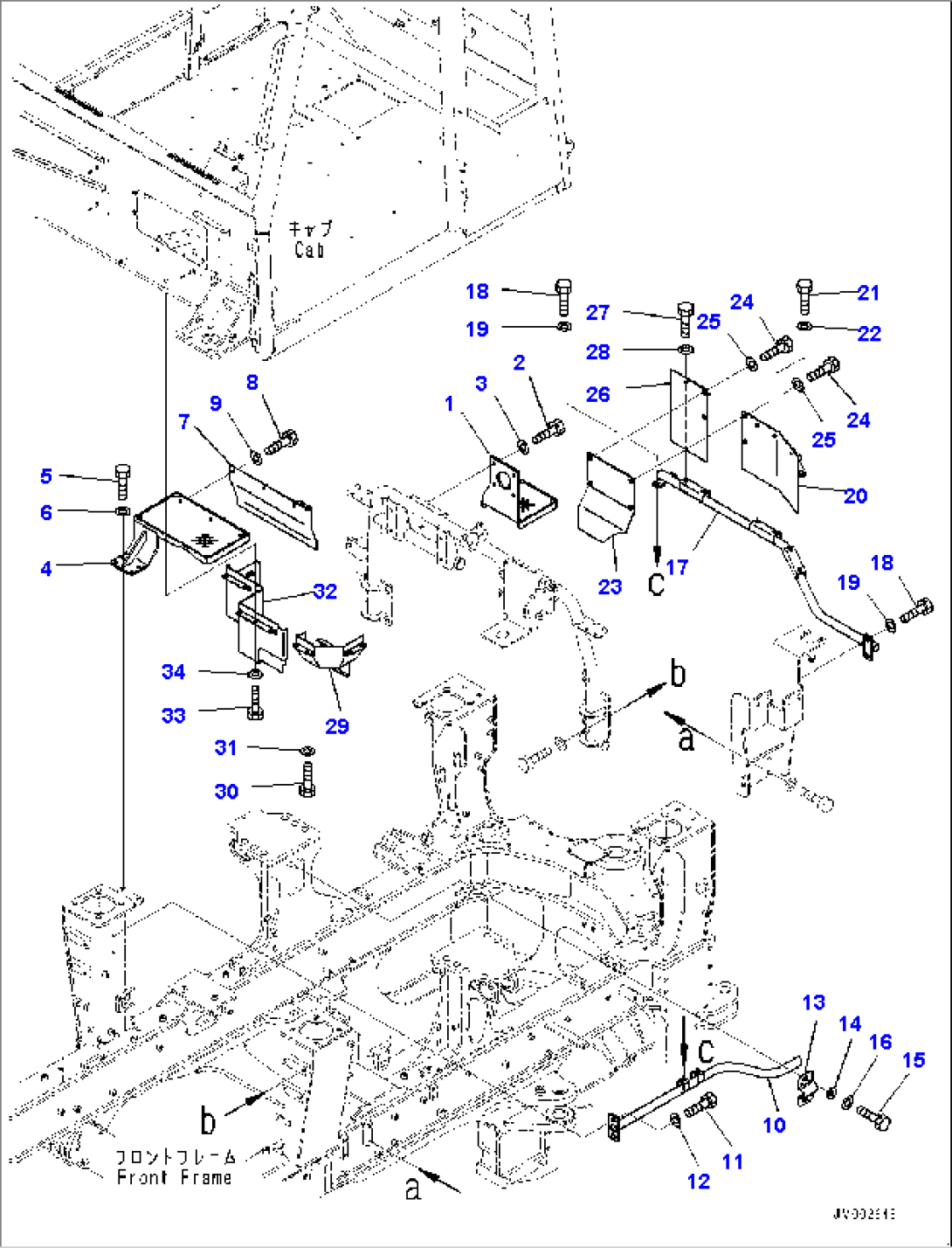 Upper Fender Mounting, Fire Protection Cover (#2841-2888)