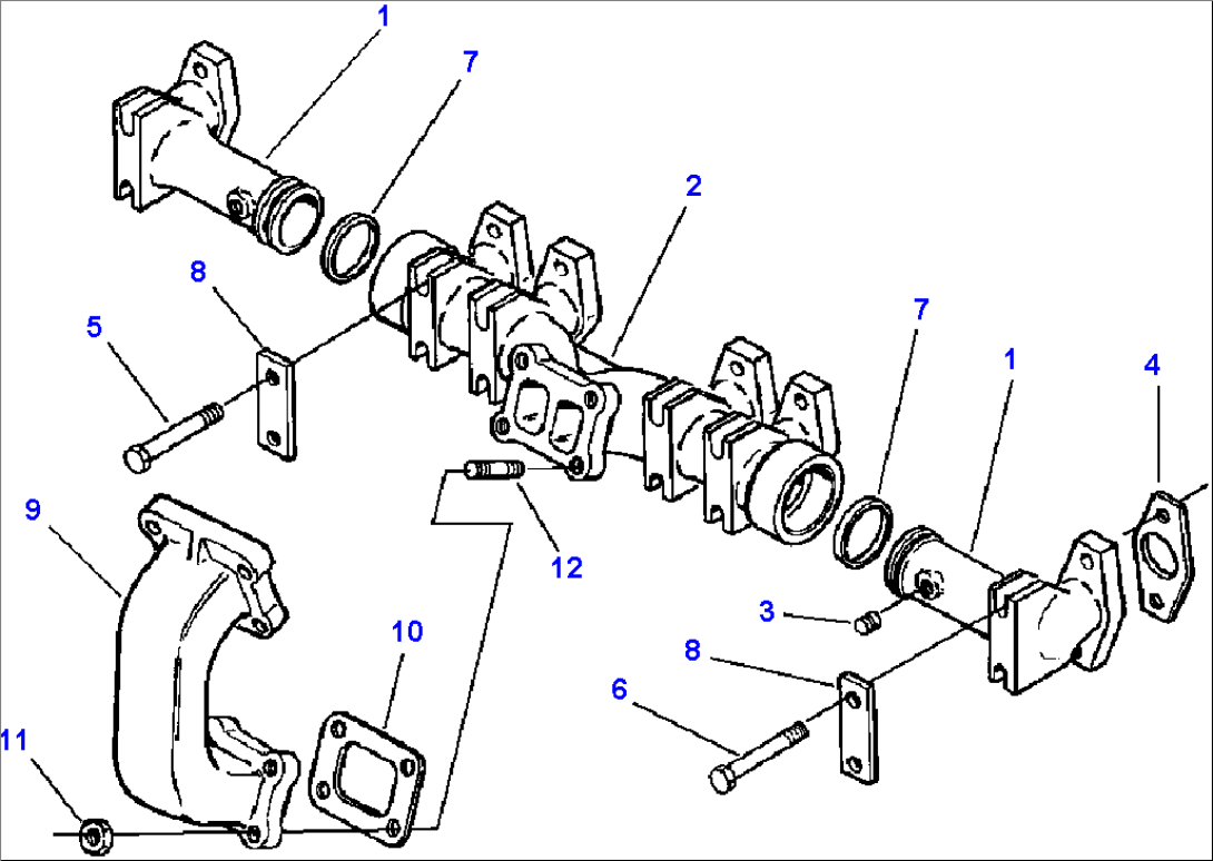EXHAUST MANIFOLD ORIGINAL STYLE - ESN 34668921 AND DOWN