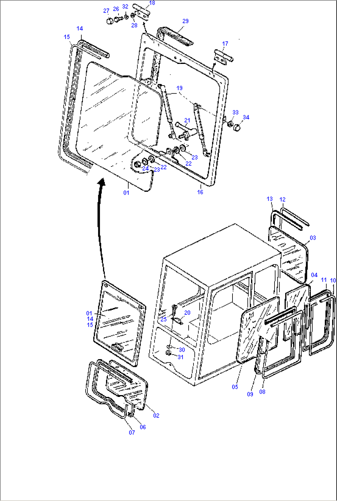 Glazing with Trap Shield