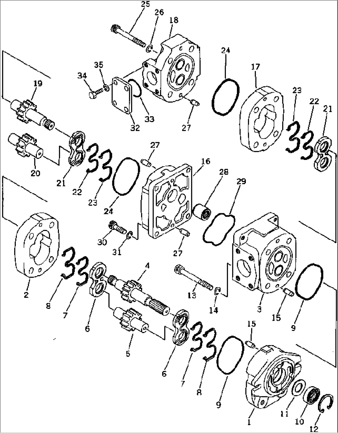 HYDRAULIC TANDEM PUMP