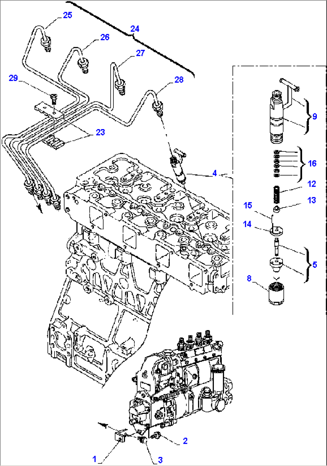 FIG. A0426-01A0 FUEL INJECTION VALVE - TURBO ENGINE