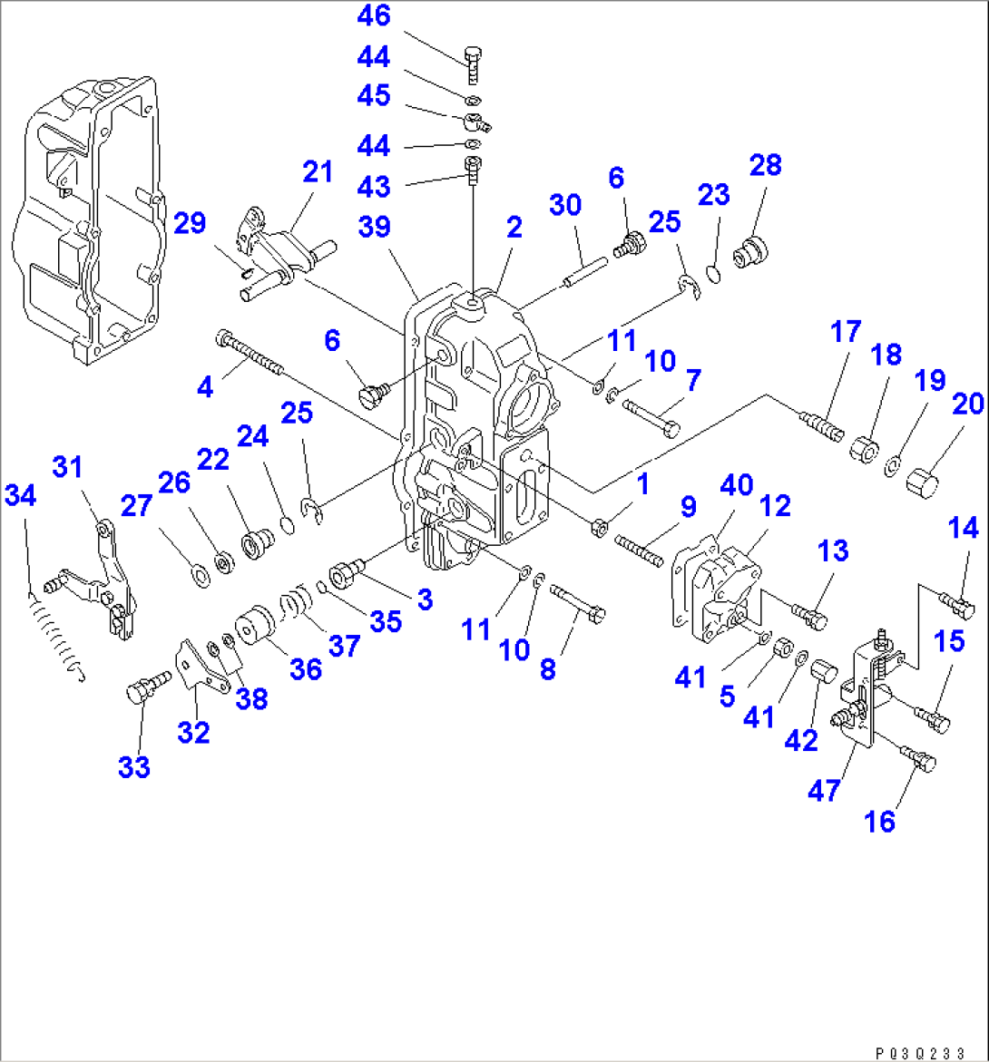 FUEL INJECTION PUMP (GOVERNOR) (2/2) (INNER PARTS)(#15667-)