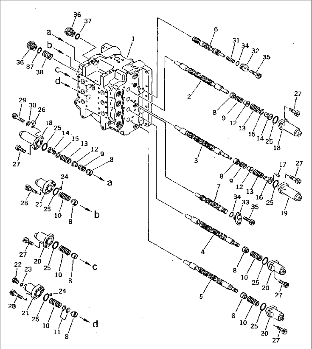 CONTROL VALVE (4/7) (FOR BACKHOE)