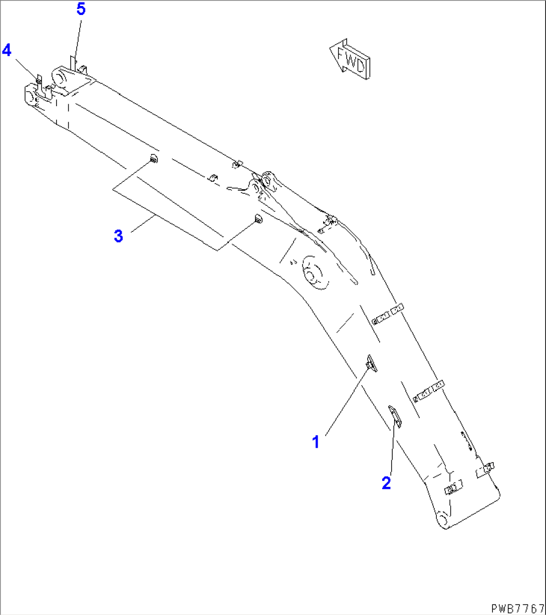 BOOM (ADDITIONAL PARTS FOR ADDITIONAL PIPING)(#31180-)
