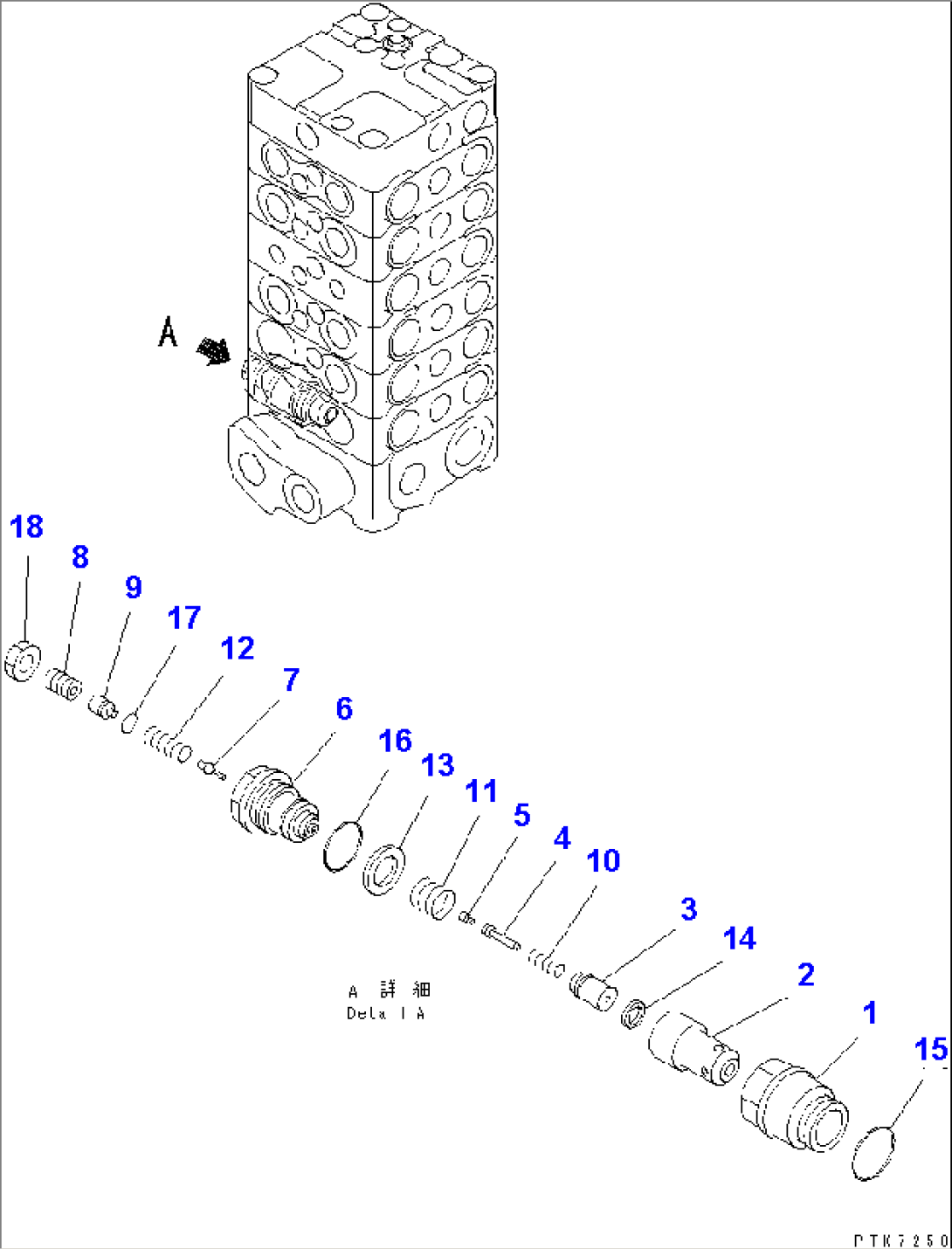 MAIN VALVE (6-VALVE) (7/11)(#5001-)