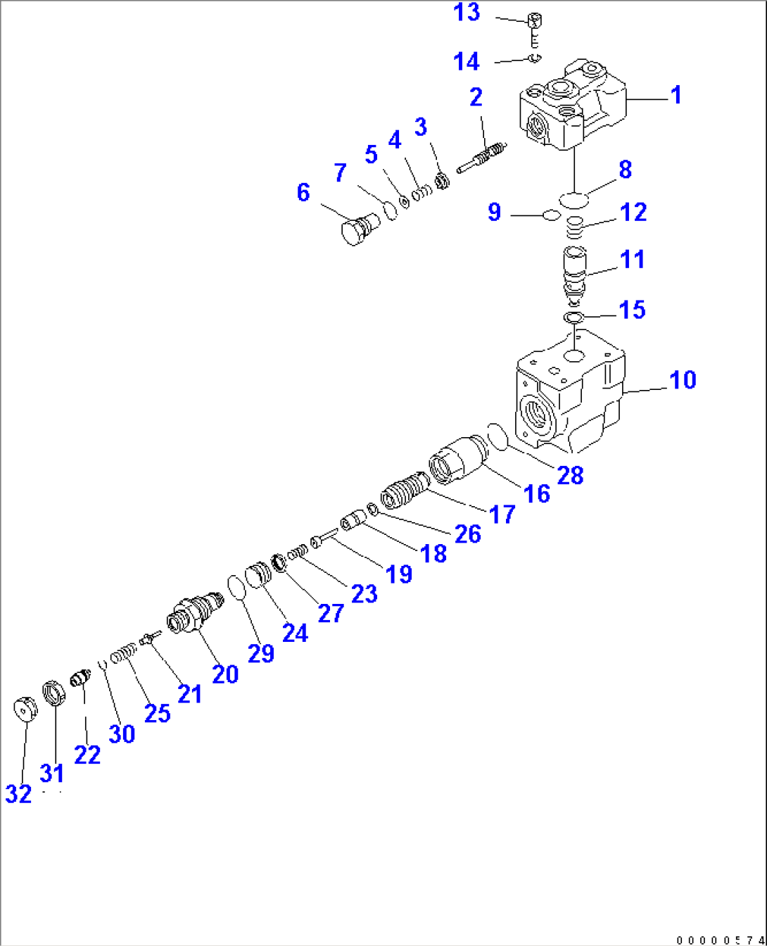 LOCK VALVE (FOR 2-PIECE BOOM)