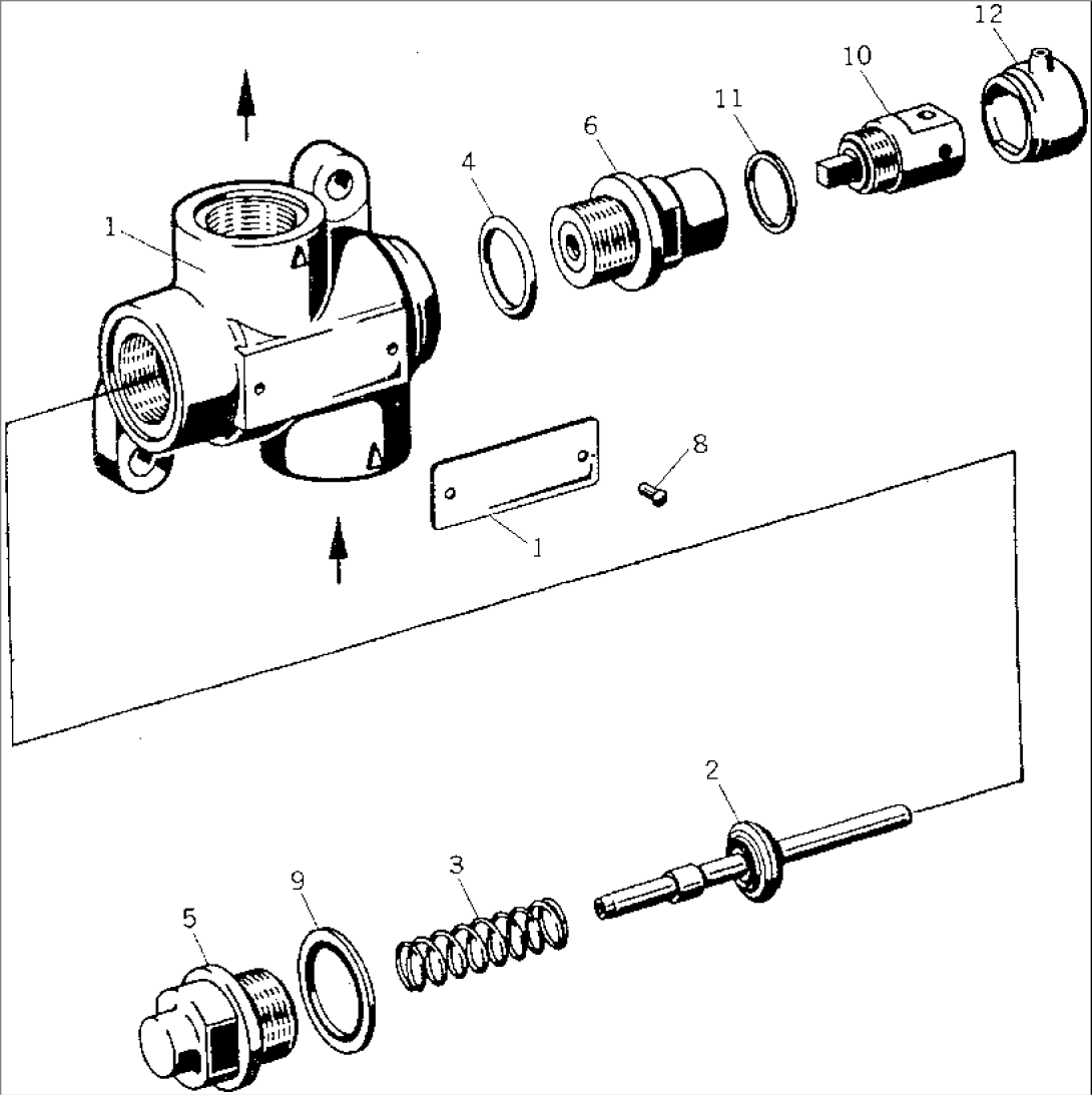 EMERGENCY STEERING OIL FLOW INDICATOR VALVE
