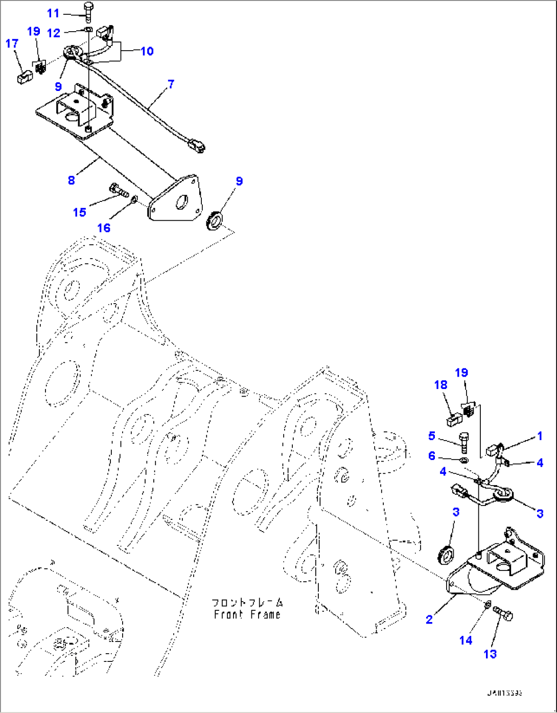 Front Working Lamp Support (#80001-)