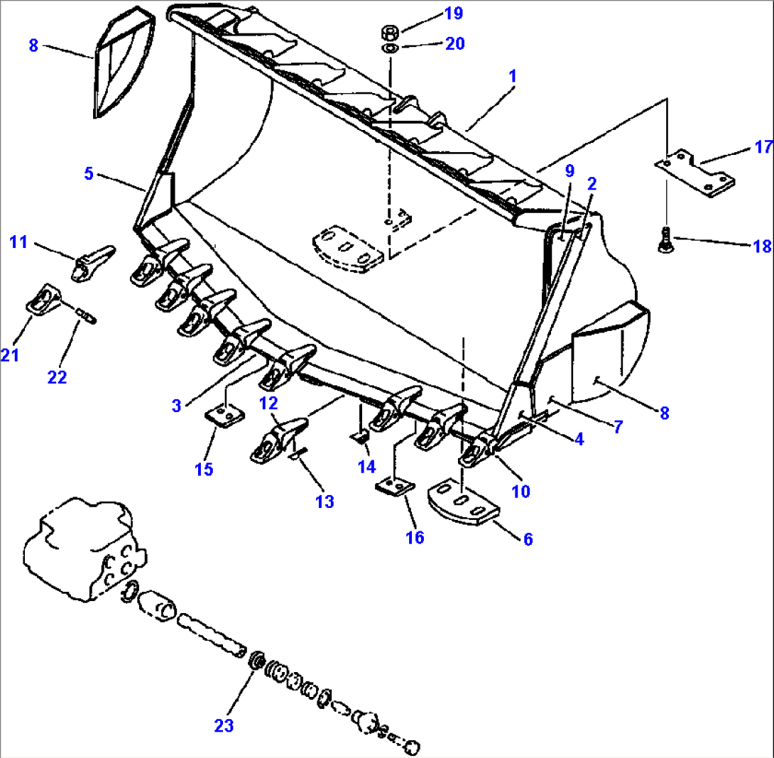 LOAD AND CARRY BUCKET 9.8 YDþ/7.5 mþ