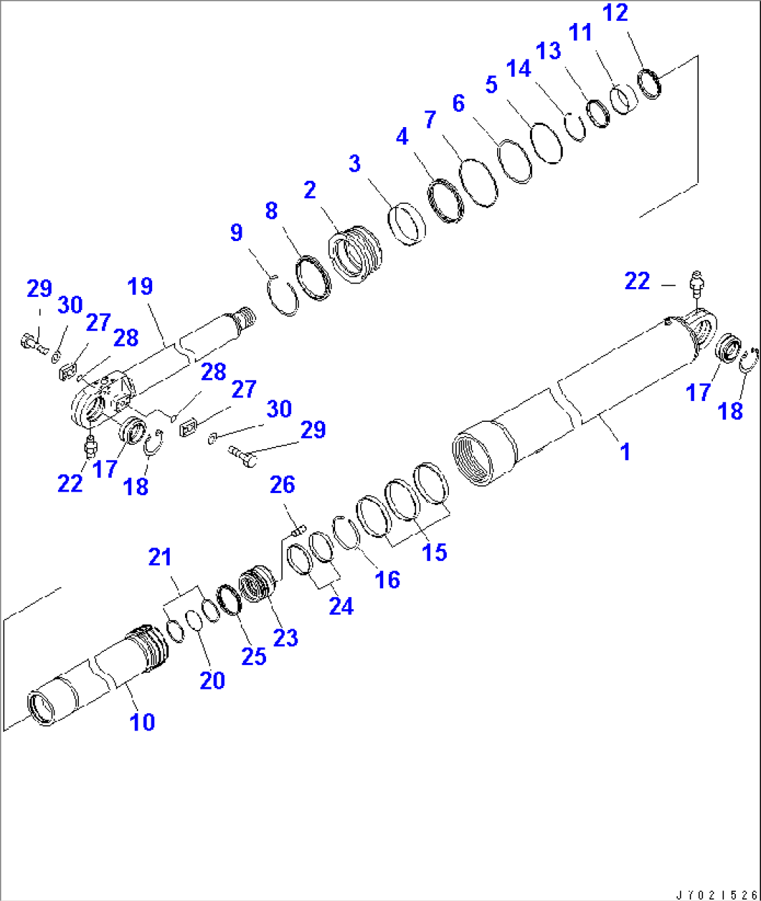 HOIST CYLINDER(#1227-)