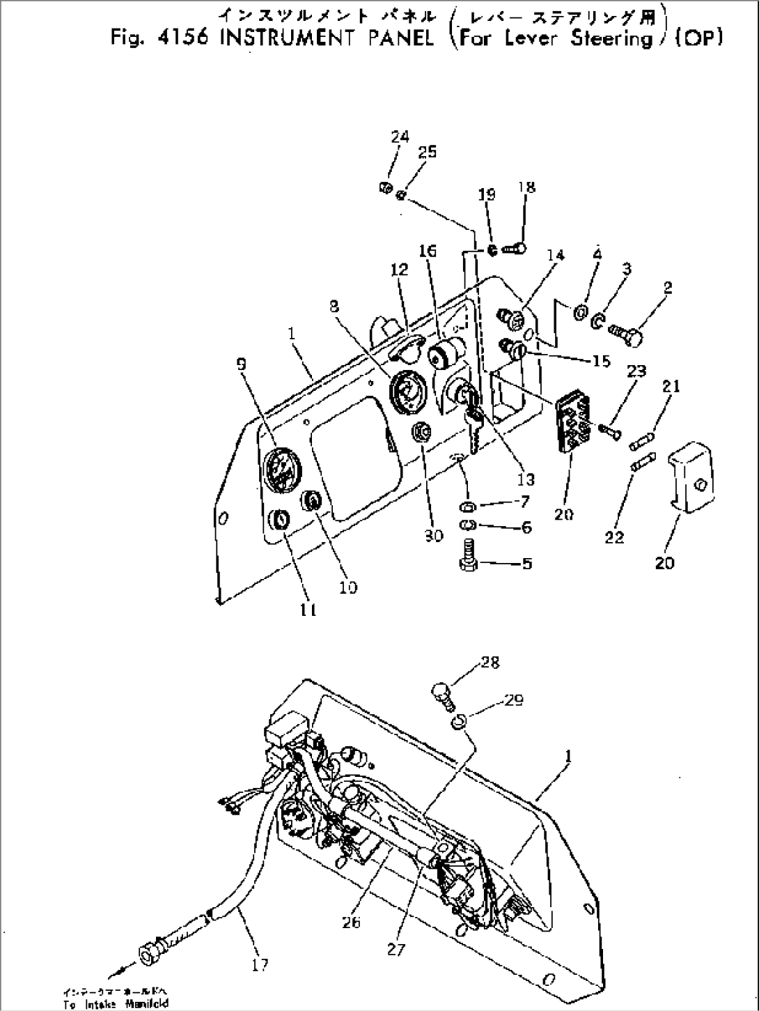 INSTRUMENT PANEL (FOR LEVER STEERING)