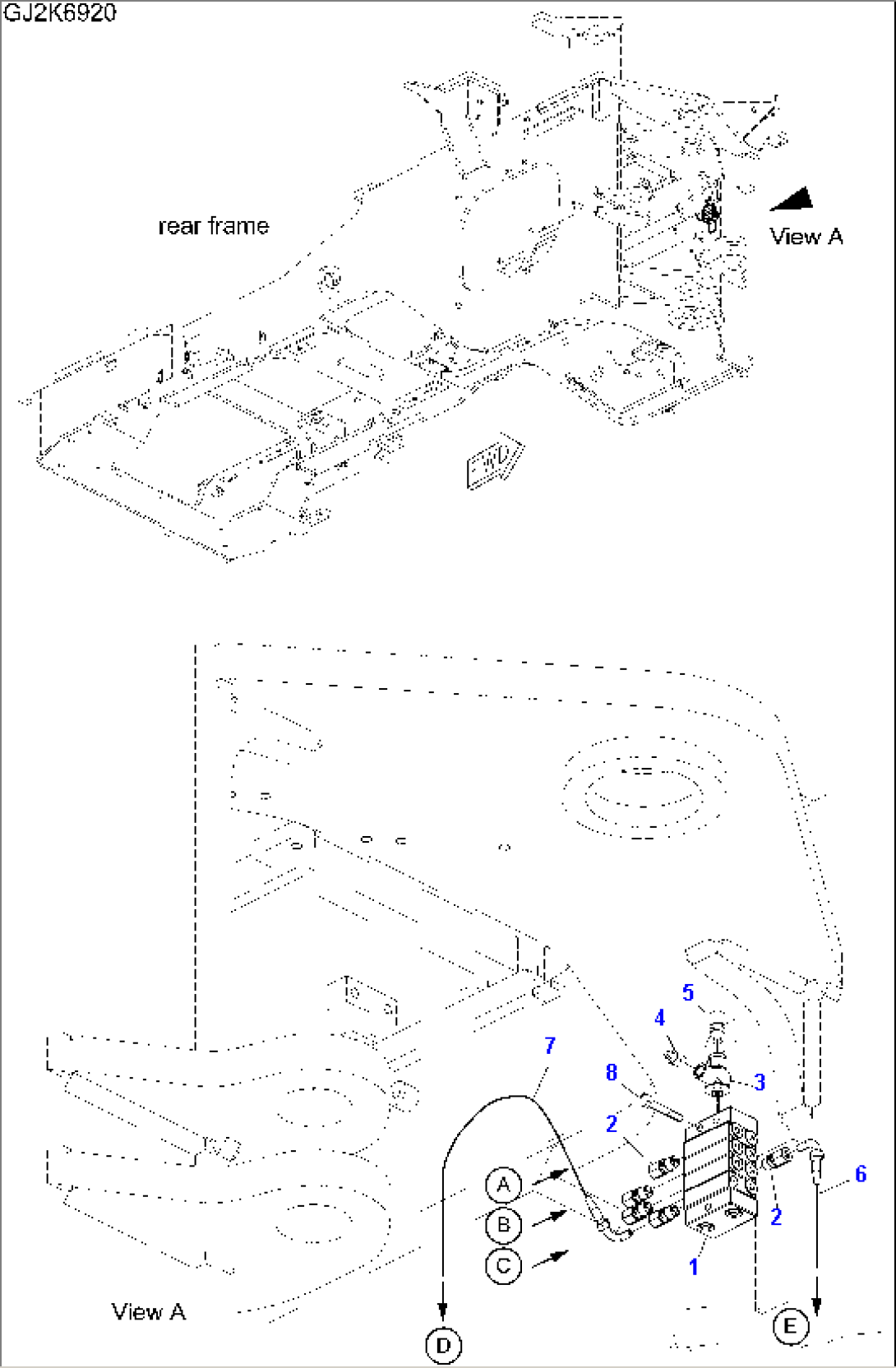 CENTRAL LUBRICATION (FEEDER REAR FRAME)