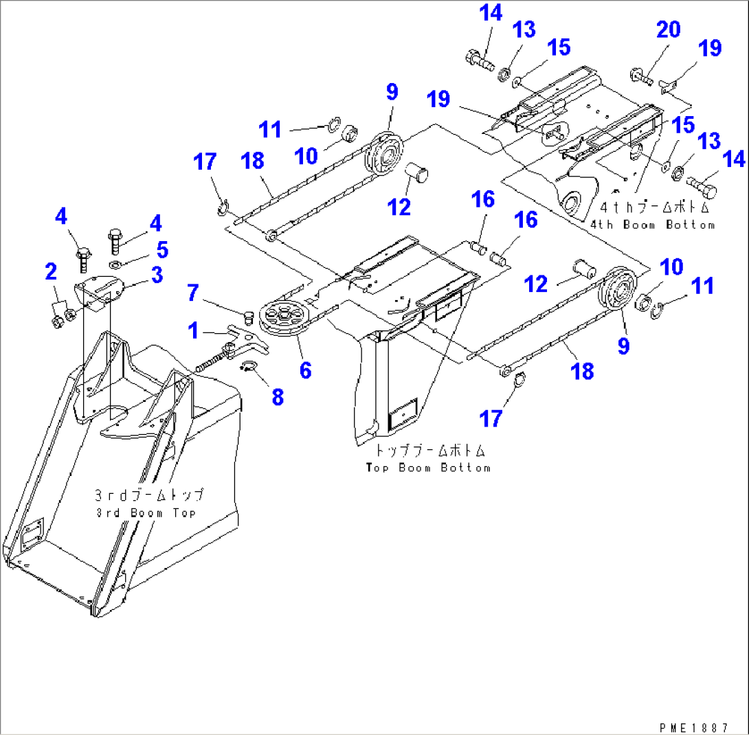 BOOM (TELESCOPE ROPE FOR TOP BOOM) (2/2)