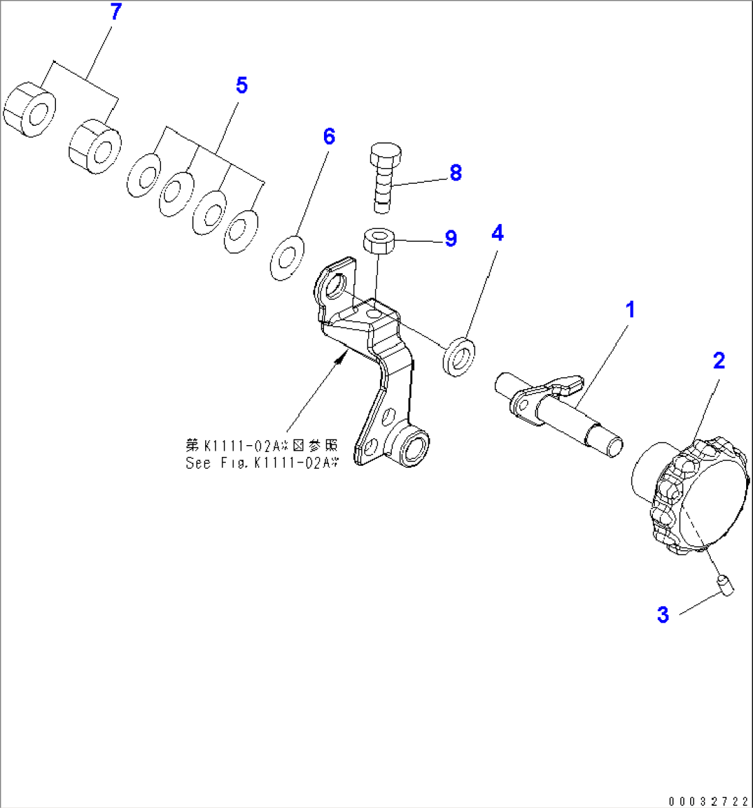 MAIN CONTROL LEVER (FUEL CONTROL)(#12001-)