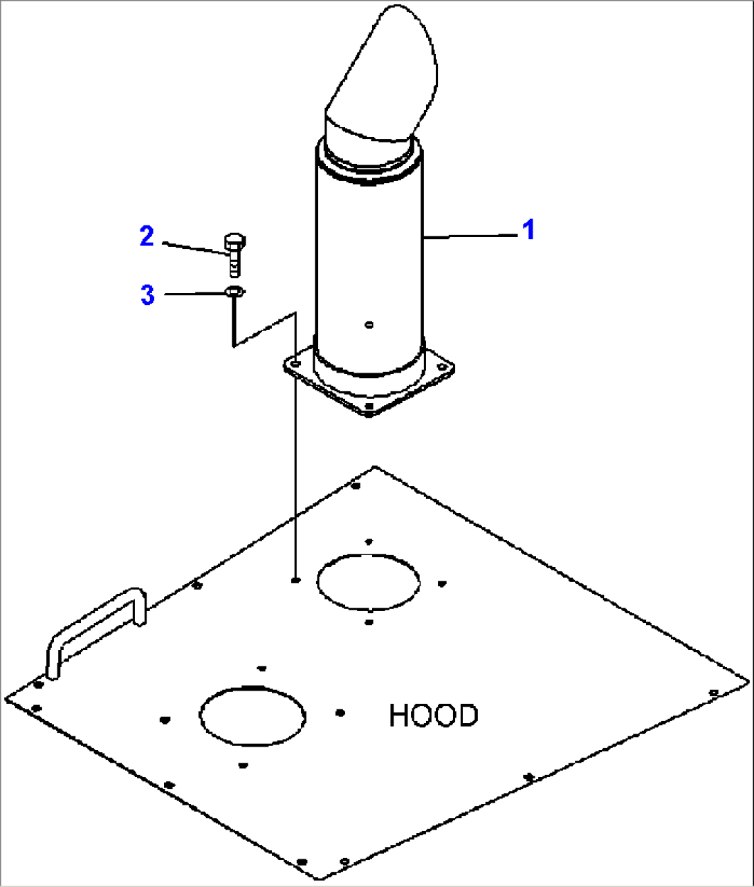 B0300-01A0 EXHAUST PIPE