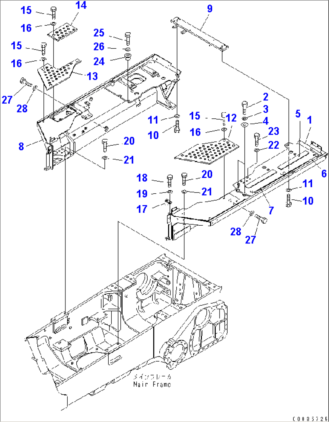 FENDER (REAR GUARD AND FILTER MOUNTING)(#67615-)