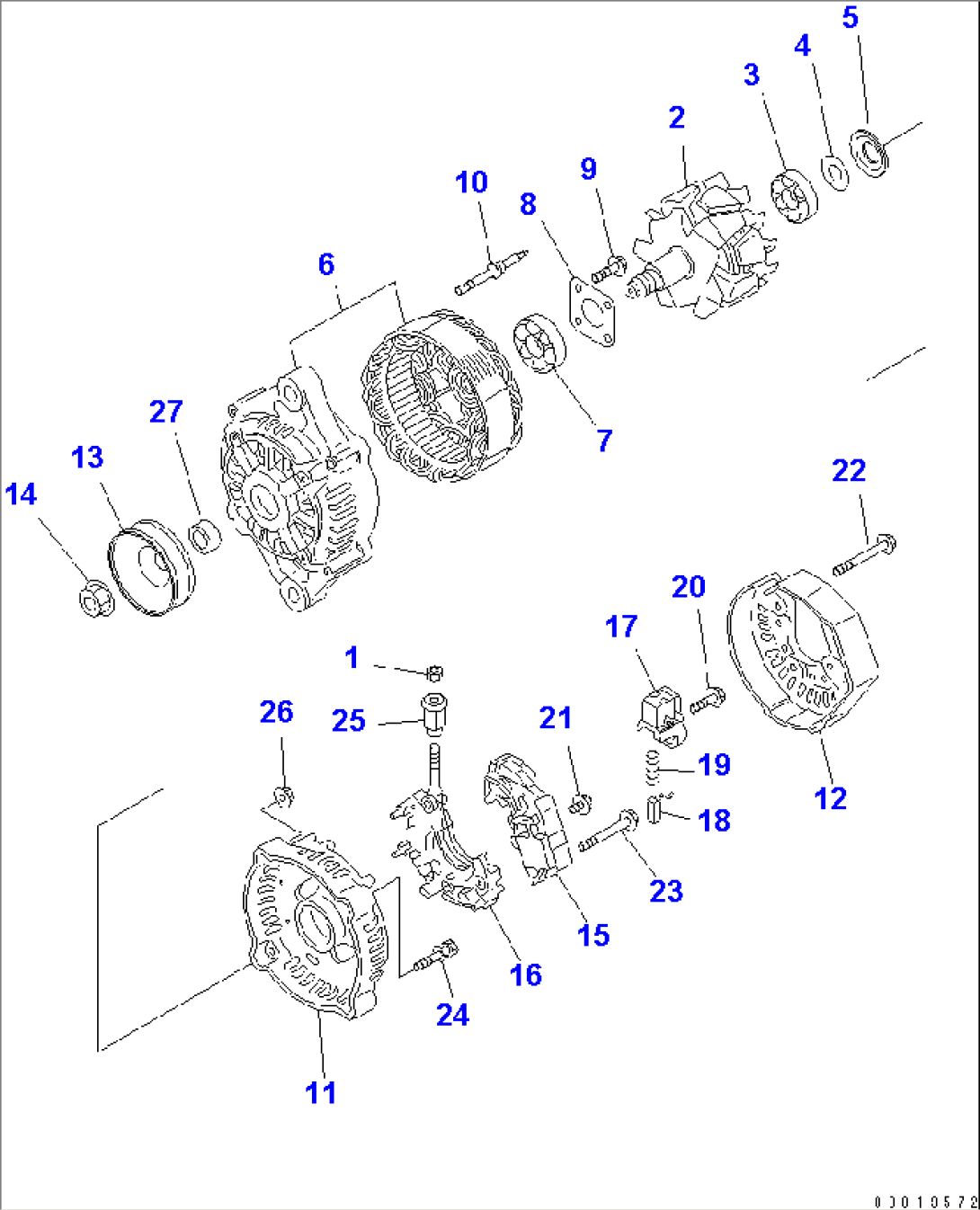 ALTERNATOR (40A) (INNER PARTS)