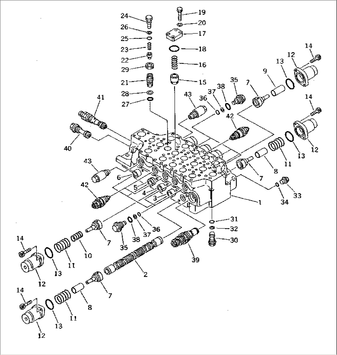 MAIN VALVE (5-SPOOL) (1/3)
