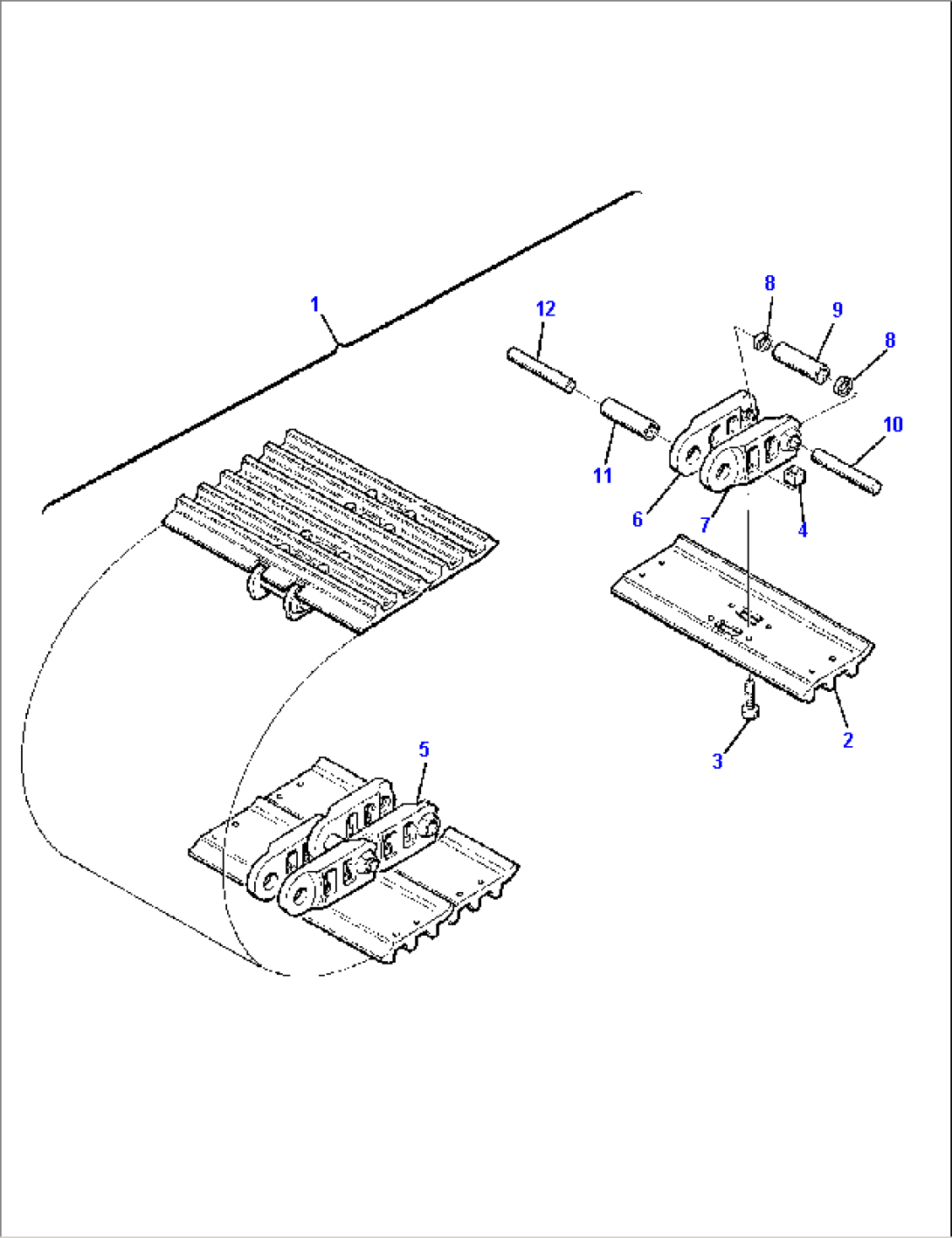 TRACK SHOE (L=600 mm)