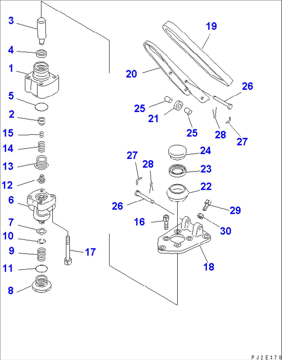FLOOR (SINGLE BRAKE VALVE¤ INNER PARTS)(#51075-)