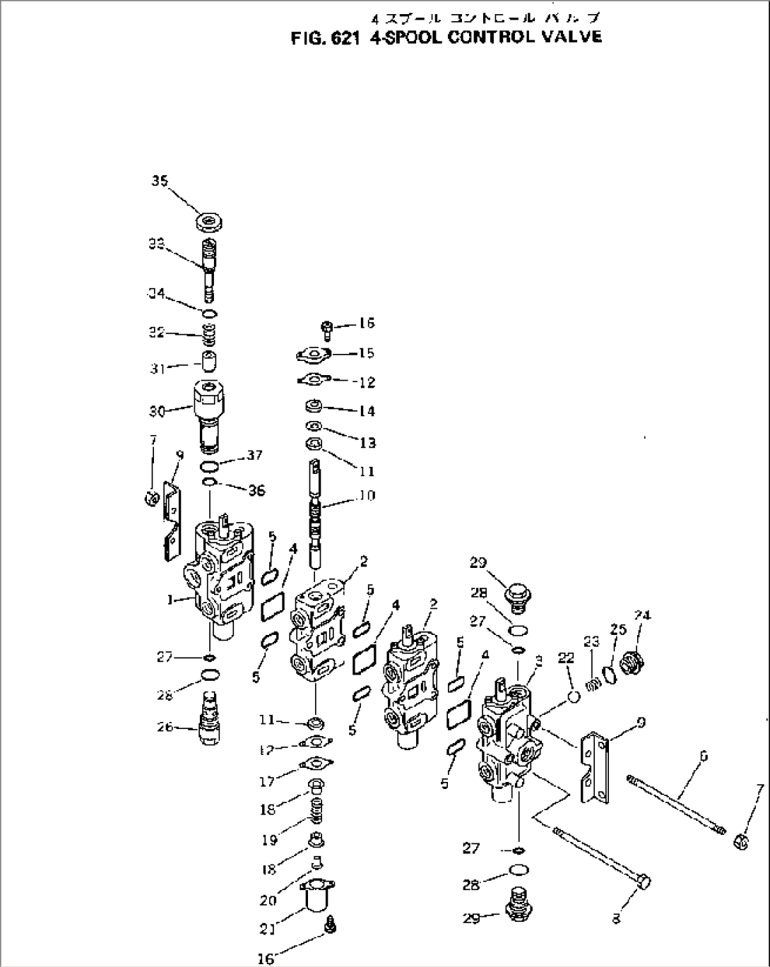 4-SPOOL CONTROL VALVE