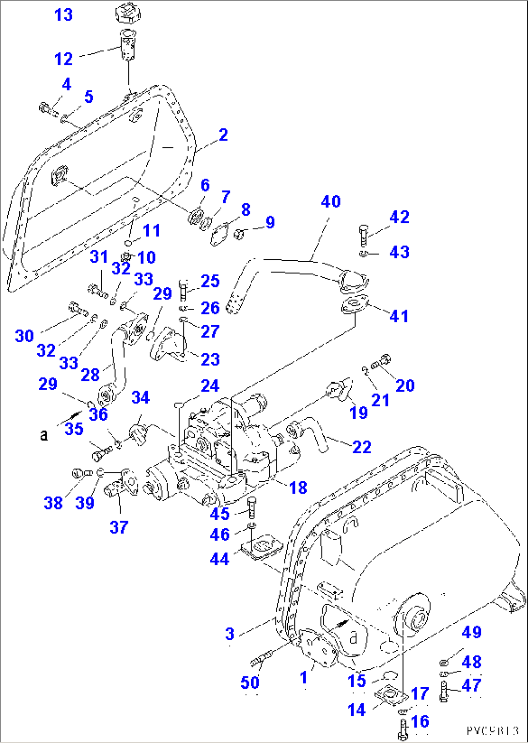 HYDRAULIC TANK AND CONTROL VALVE (1/4)