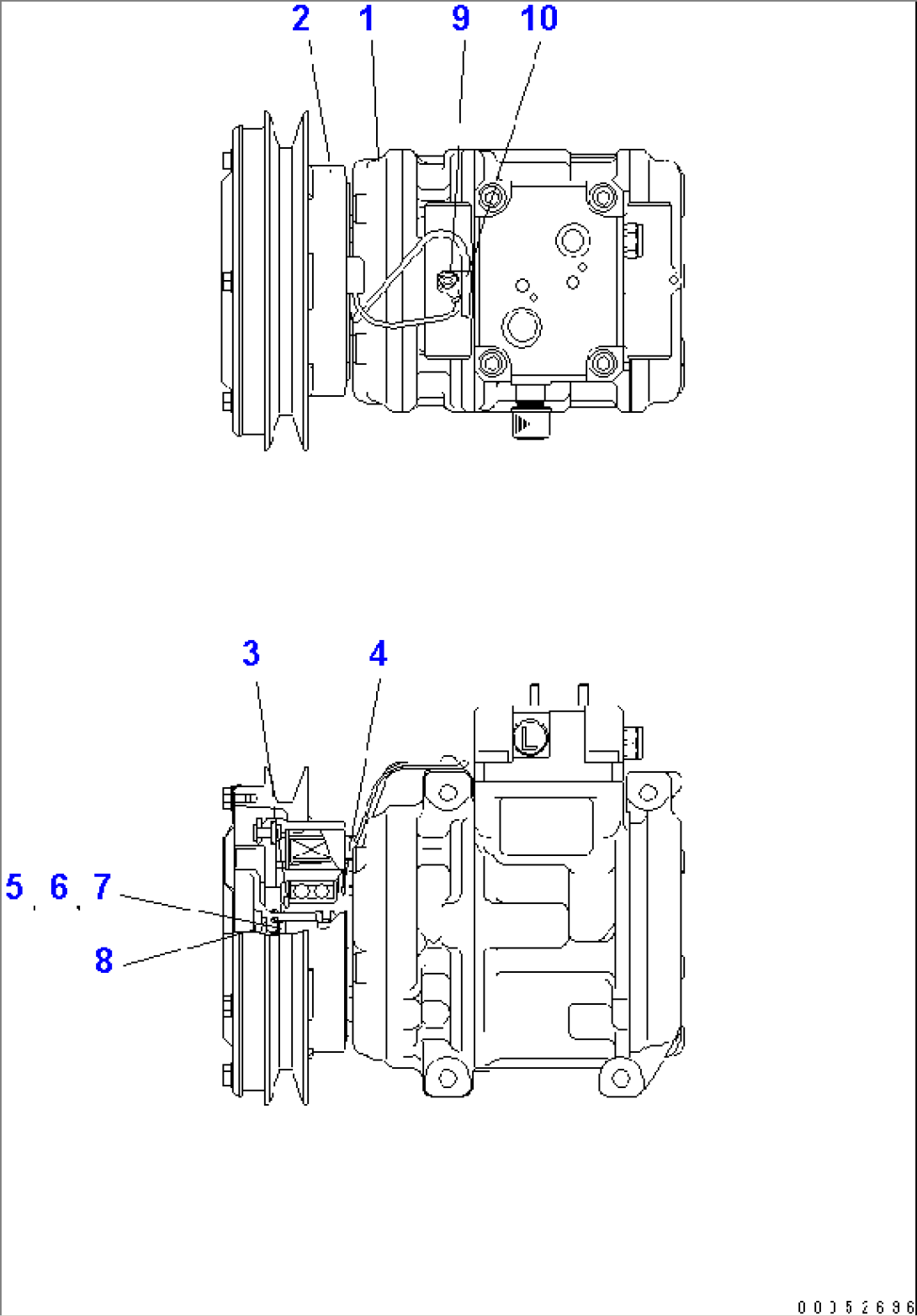 AIR COMPRESSOR (SANDY AND DUSTY TERRAIN SPEC.)(#.-)