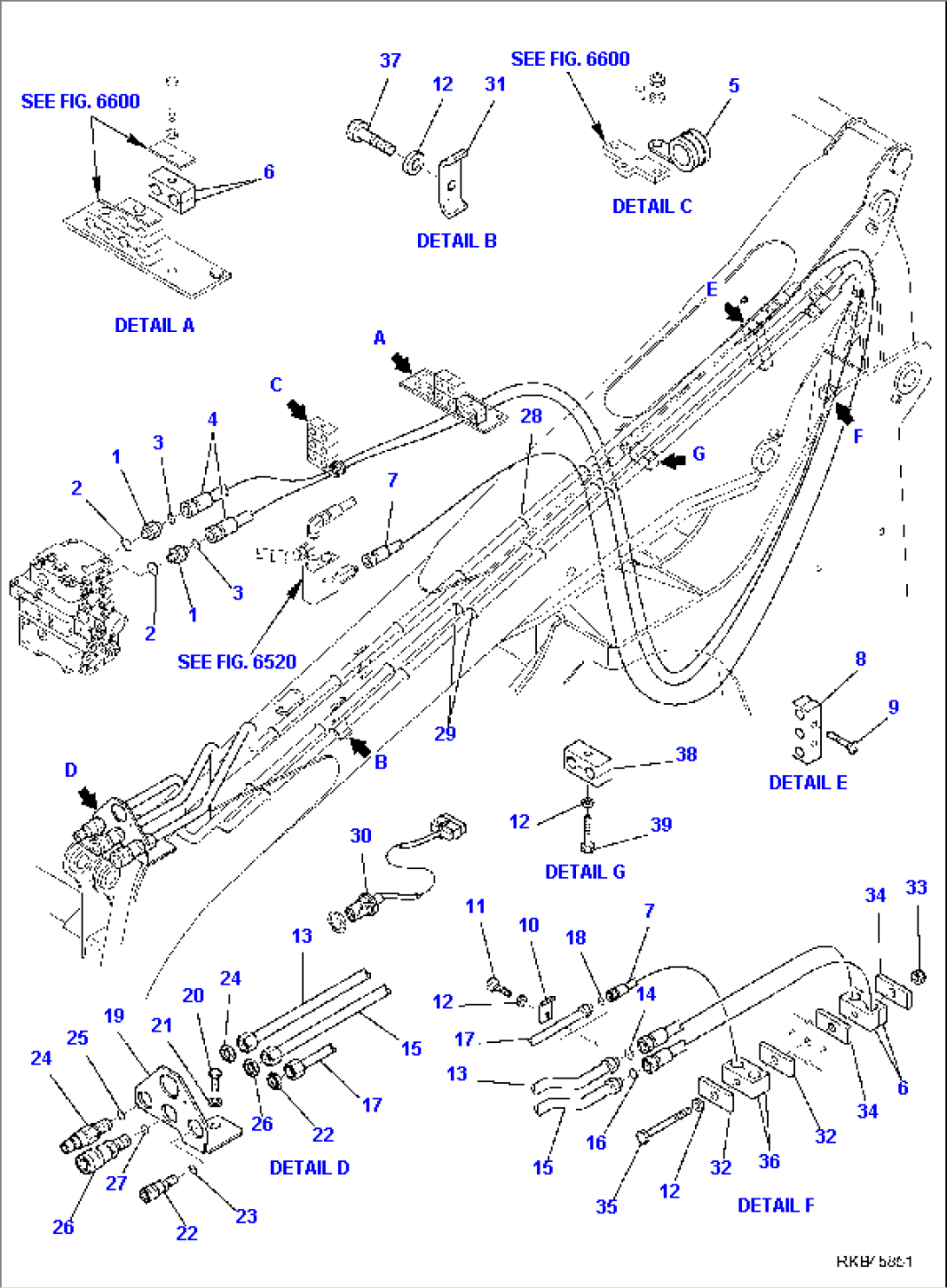 HYDRAULIC PIPING (ATTACHMENT LINE) (HIGH-FLOW)
