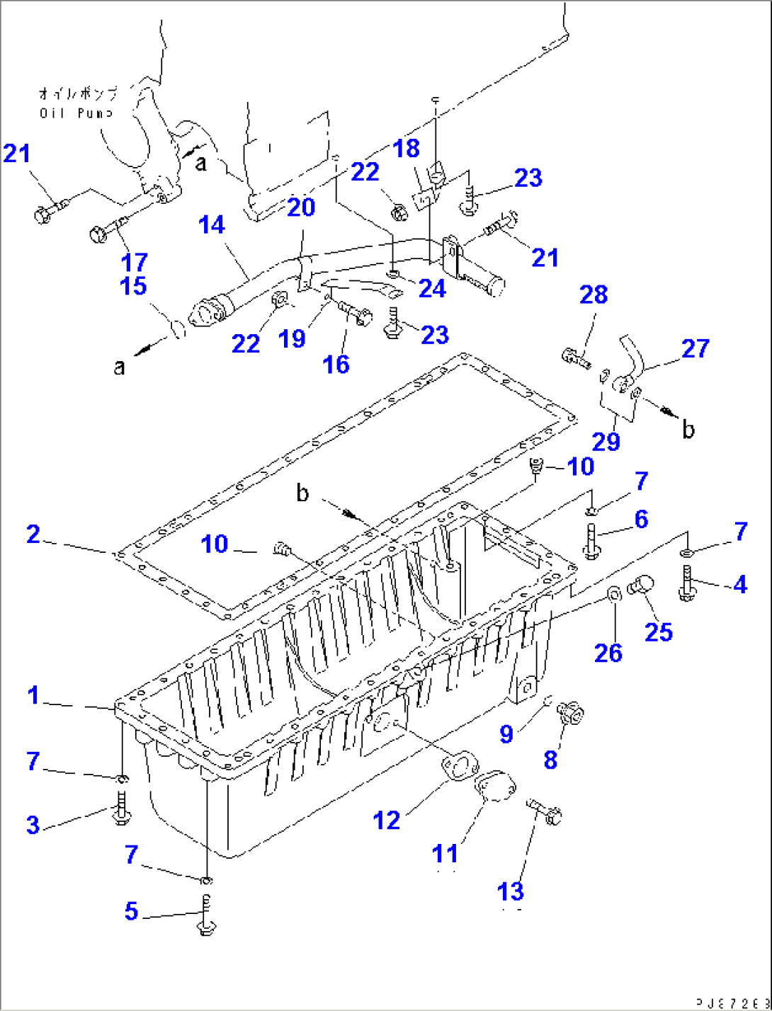OIL PAN AND SUCTION TUBE