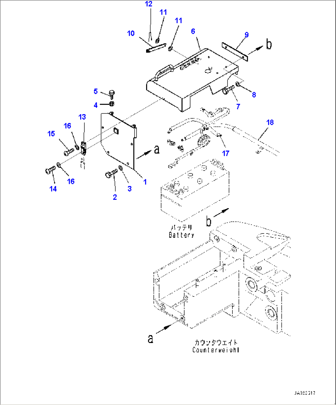 Battery Box, Cover, R.H. (#90216-)