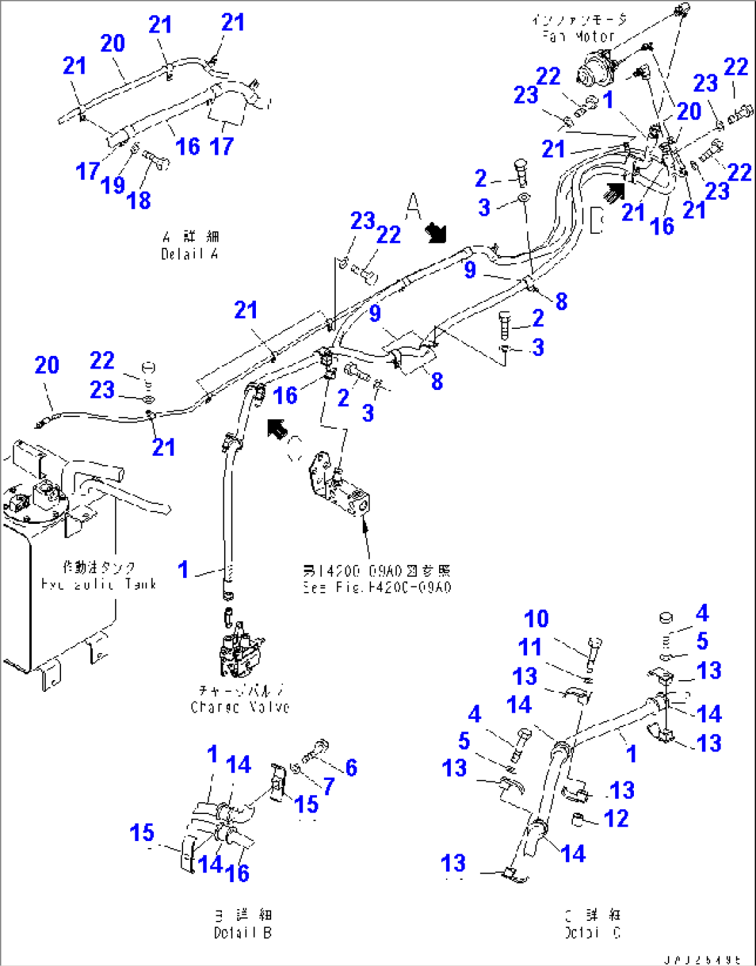 FAN DRIVE PIPING(#62357-)