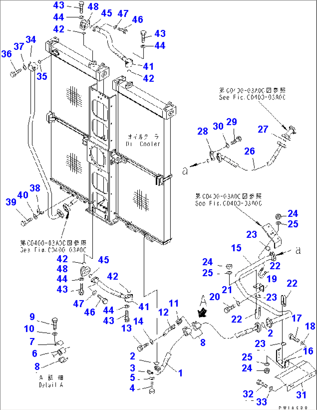 OIL COOLER LINE (2/2)(#10043-)